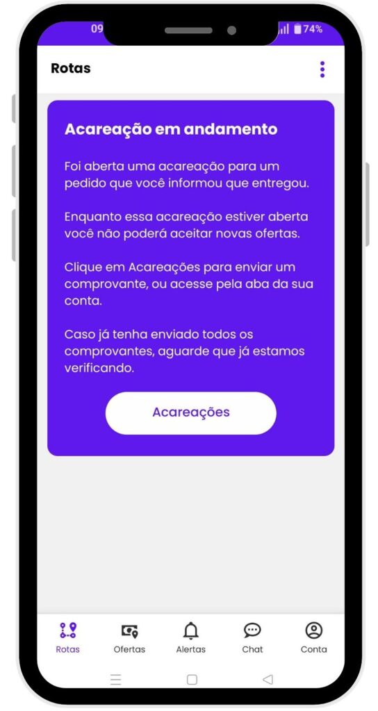 acareação em andamento