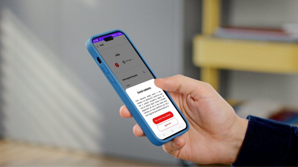 Como excluir cadastro no aplicativo Eu Entrego para Entregador